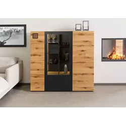 Highboard Wildeiche 148x43,5x143 natur geölt/lackiert KITZBÜHEL #106