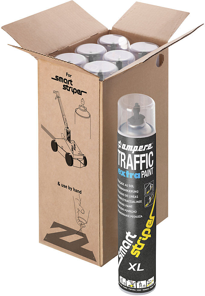 Markierfarbe Traffic extra Paint® XL, Inhalt 750 ml, VE 6 Dosen, grau Ampere