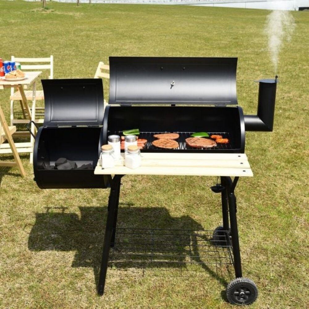 Dakota Fields Brogen 114cm W Charcoal Grill Black 62cm W