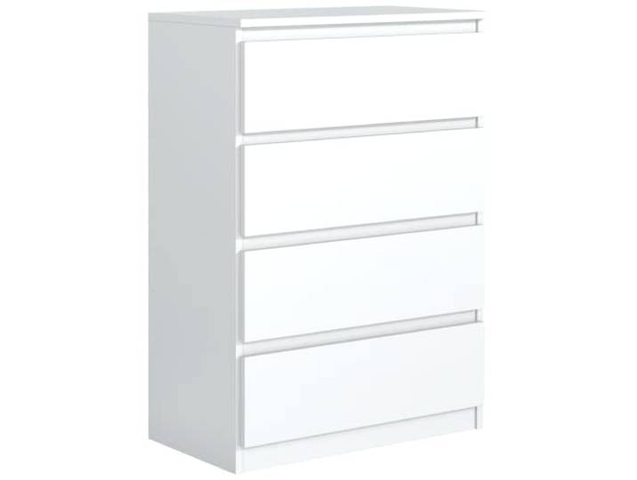 meble masztalerz Kommode 70, 4 Schublade, Weiß Kommodenschrank 70x102x39 cm, Moderne Schubladenschrank, Sideboard für Wohnzimmer, Flur & Schlafzimmer