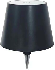 Evergreen Home Goods Creative Wine Bottle Lamp, Portable, Dimmable, For Bar, Restaurant, Camping Decor pointed Black
