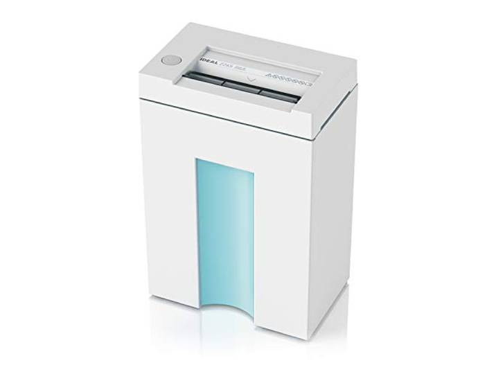 Aktenvernichter IDEAL 2265, Partikelschnitt 3x25mm, bis 6 Blatt, P-4 DSGVO Made in Germany Papierschredder, vernichtet auch Büro- und Heftklammern, 20L Abfallbehälter, P4, leise, 5 Jahre Garantie