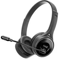 Cool Accesorios COOL Office (Kabelgebunden, Kabellos, USB-C), Office Headset, Schwarz
