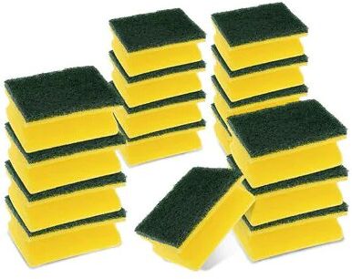 3M Classic sponge Rectangular Green, Yellow 16 pc(s)