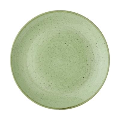 Churchill Stonecast Sage Green Teller Flach Coup 23cm