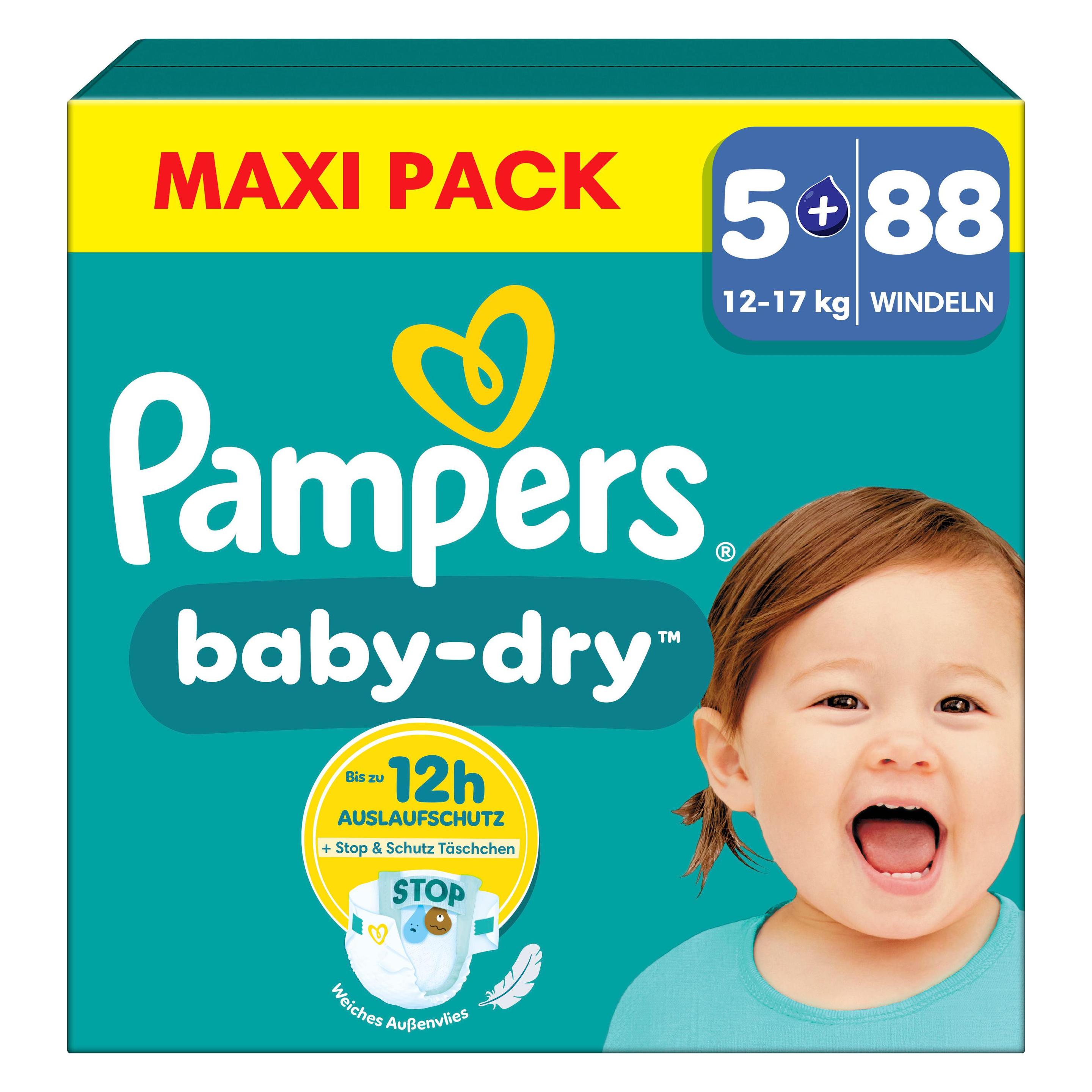 Pampers Baby-Dry (Gr. 5+, Halbmonatsbox, 88 Stk.) (54014065)
