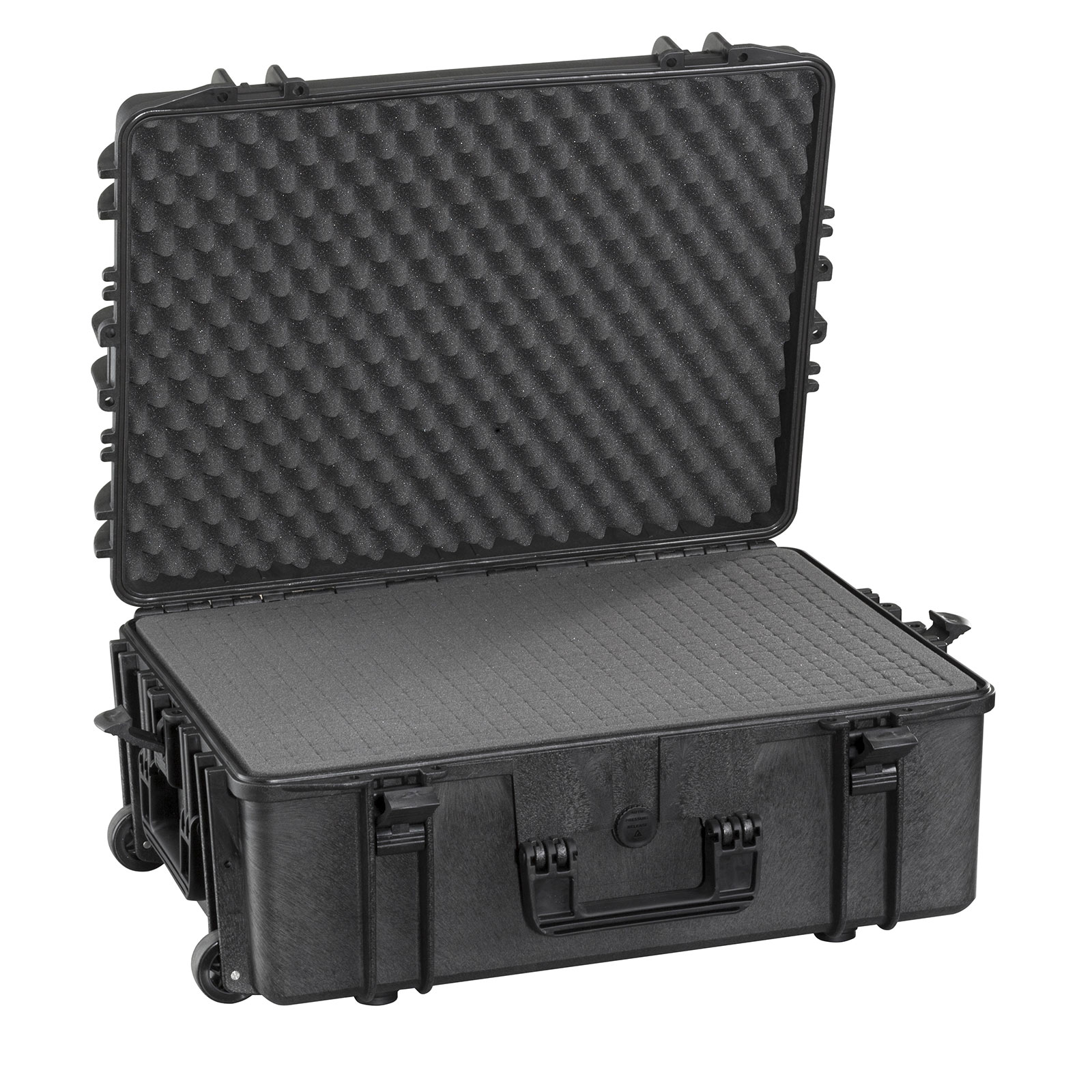 Max Koffer MAX620H250 Outdoor Case Trolley 2 Rollen 71,3 l - Mit Schaumstoff Schwarz