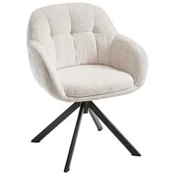 BOOOM Stuhl Monterrey Stoff Beige Creme