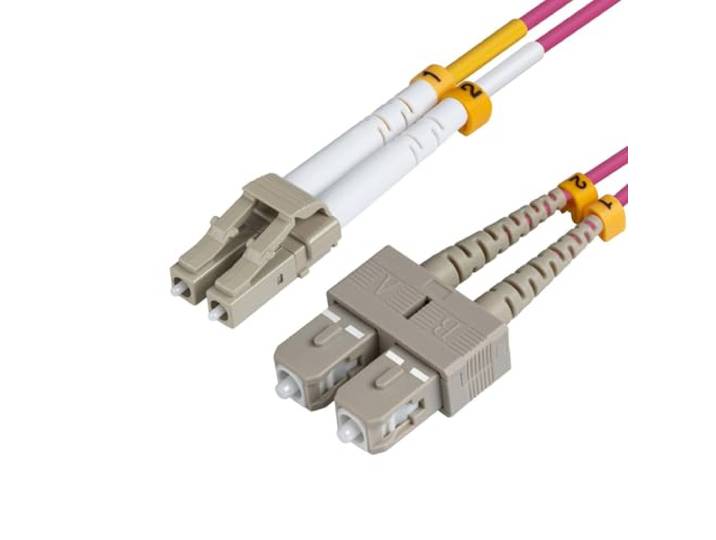 Microconnect 0,5 m LC/PC-sc/PC 0,5 m LC/PC SC/PC violet LWL-kabel - glasvezel kabel van (0,5 m, OM4, LC/PC, SC/PC, violet)