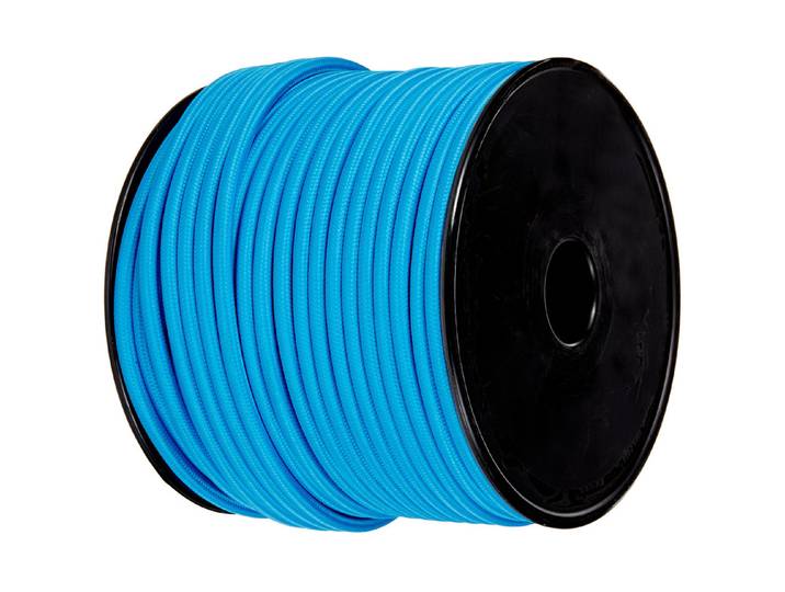 LeuchtenDirekt Textilkabel Blau 0.5 m