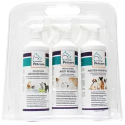 Hotrega Pet Care 3 x 500 ml Set Haustierhygiene Geruchsentferner, Multi-Reiniger, Hygiene-Spray