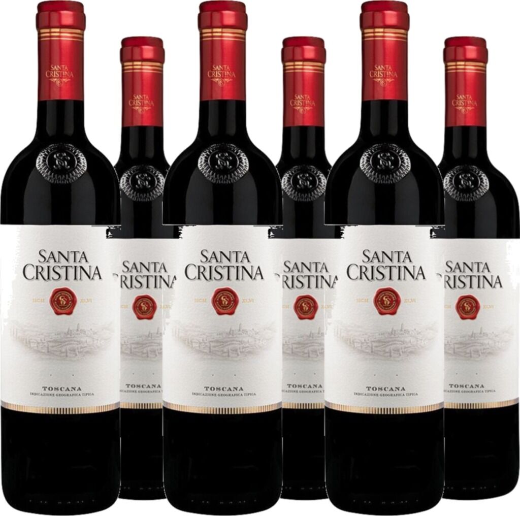6er Vorteilspaket Rosso Toscana IGT 2024 Santa Cristina