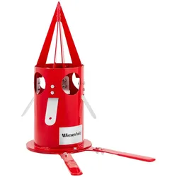 Wiesenfield BigBag Auslauf Auslaufschieber für Big-Bag Dosierer für Säcke Absperrschieber, Abfallsack, Rot
