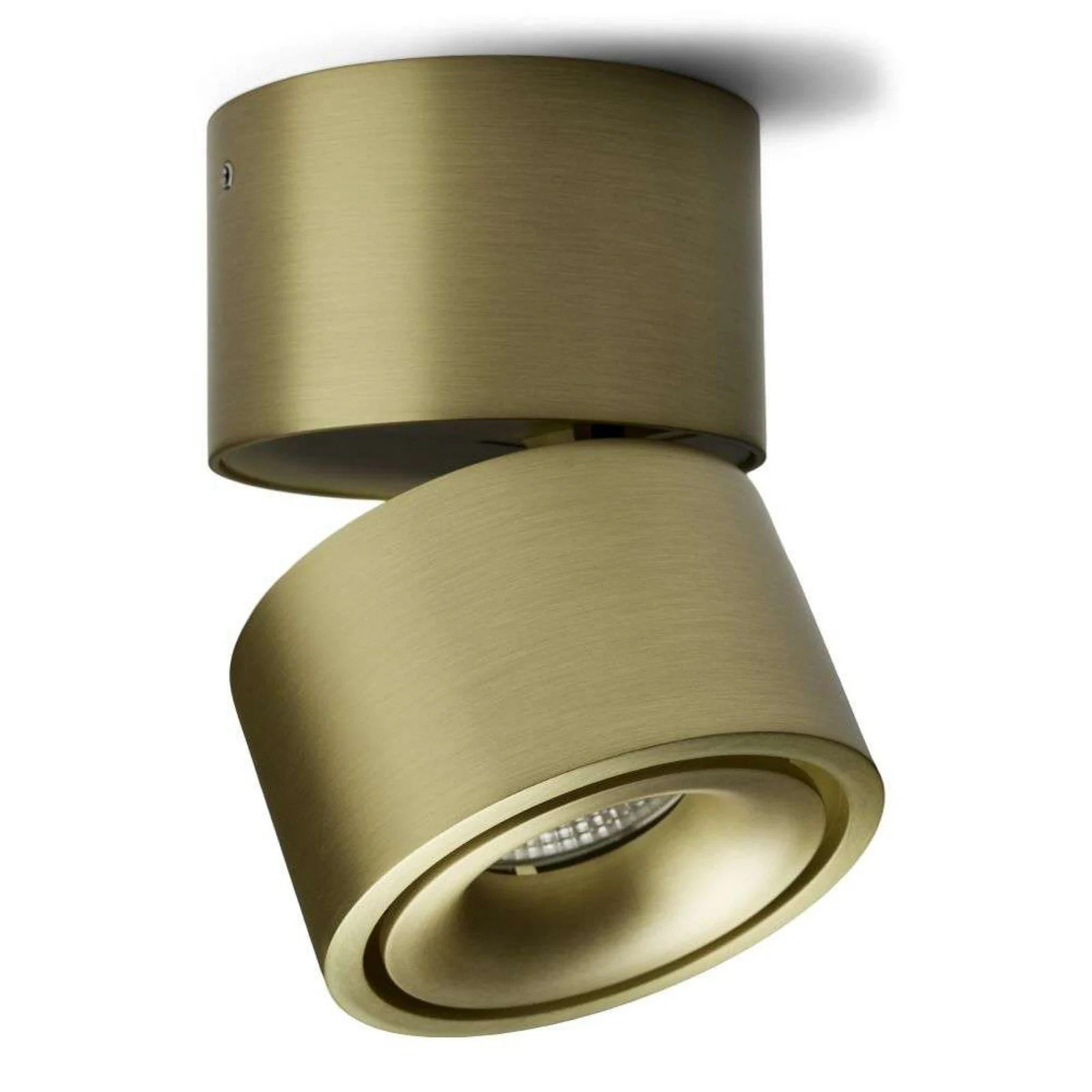 Antidark Easy Mini W75 LED Opbouwspot 2700K Brass - Aluminium