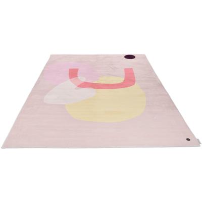 Teppich TOM TAILOR HOME "Shapes - SIX", rosa, B:140cm H:5mm L:200cm, Polyester, Teppiche, Teppich, Kurzflor, bedruckt, modernes Design