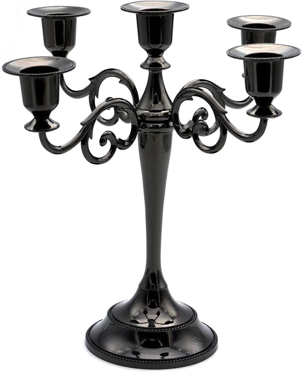 Ibenzoa Elegante 5-armige metalen kandelaar voor sfeervolle tafeldecoratie