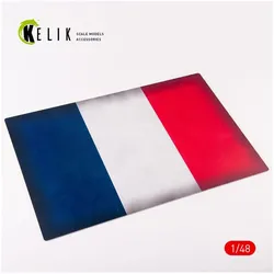 Kelik, Fahne, France Flag - Acrylic 3 mm (410 x 270 mm) (410 g) (41 x 27 cm)