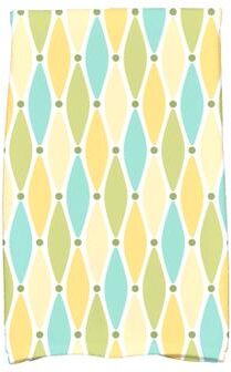 E by Design 18 x 30-inch Wavy Splash Geometric Print Hand Towel
