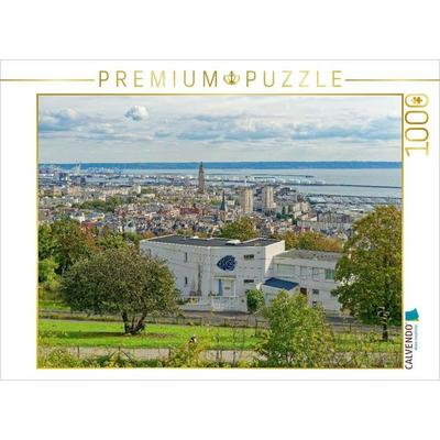 CALVENDO Puzzle Ausblick vom ehemaligen Fort von Sainte-Adresse in Le Havre | 1000 Teile Lege-Größe 64x48cm Foto-Puzzle für glückliche Stunden