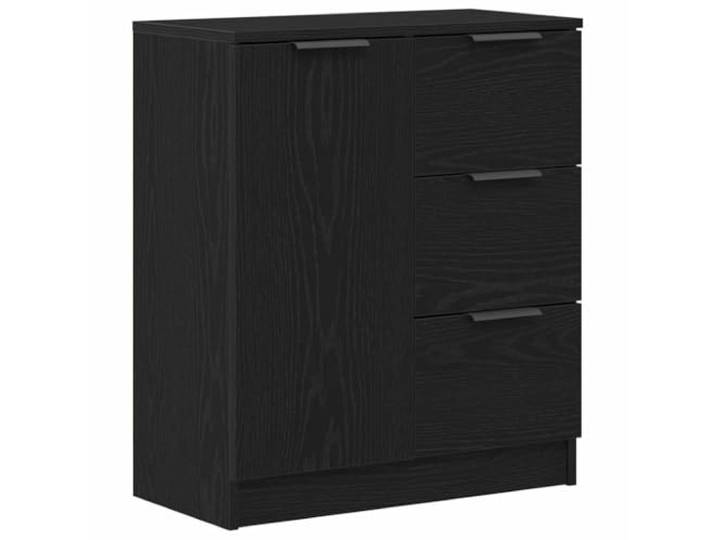 Kaorsrow Sideboard Schwarz Eichen-Optik 60x30x70 cm Kommode Modernes Beistellmöbel für Wohnzimmer und Esszimmer mit viel Stauraum, robuster Struktur und pflegeleichter Oberfläche.