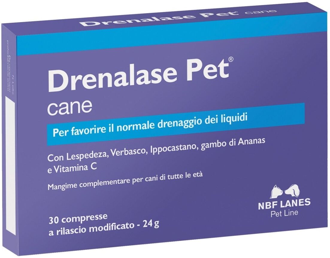 Nbf Lanes Drenalase Pet 30 compresse drenante animali