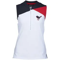 Girls Golf Smile Damen Polo ärmellos (15146) weiss/n/r