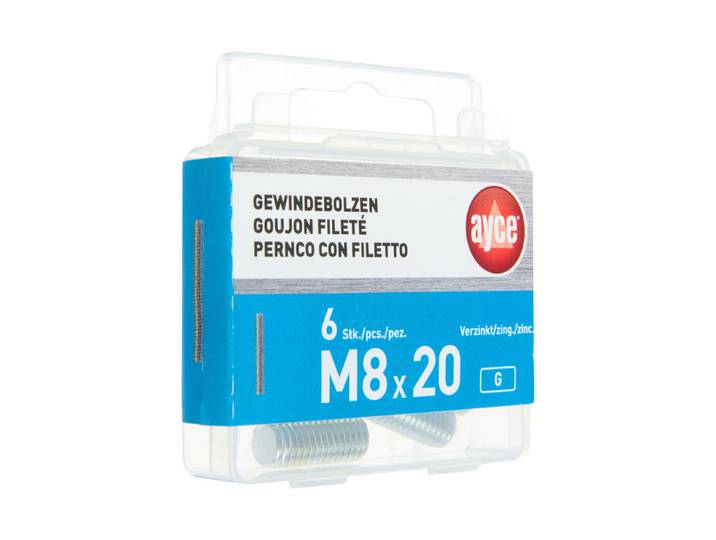 Ayce Gewindebolzen M8 × 20 mm