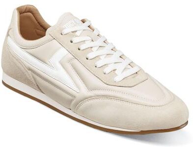 Stacy Adams Action 150 (Men's) Athletic in Cream, Size 10 M, Leather/Rubber/Synthetic