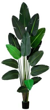 Nearly Natural 9' Artificial Travelers Palm Tree - Green