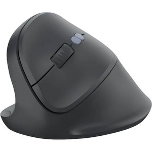 Hama Maus EMW-500L Vertikale Funkmaus, 173089, 6 Tasten, 1600 dpi, kabellos, schwarz