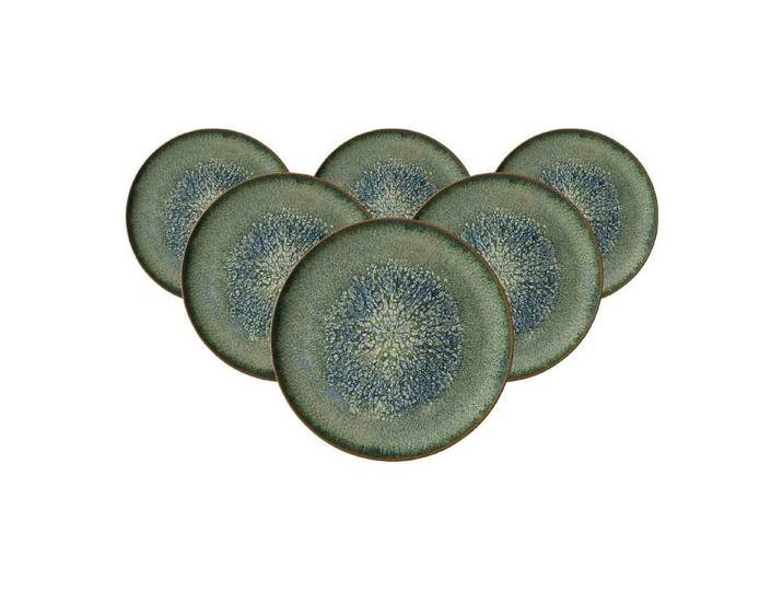 Ritzenhoff & Breker Speiseteller Verde Platzteller ø 32 cm 6er Set, (6 St)