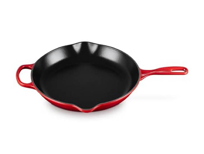 Le Creuset Bratpfanne aus emailliertem Gusseisen, 29,8 cm, Kirschrot