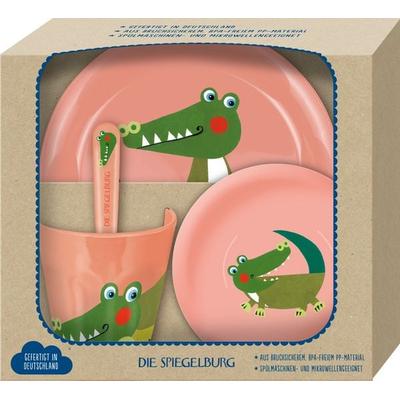 Geschirr Geschenkset Krokodil - Freche Rasselbande