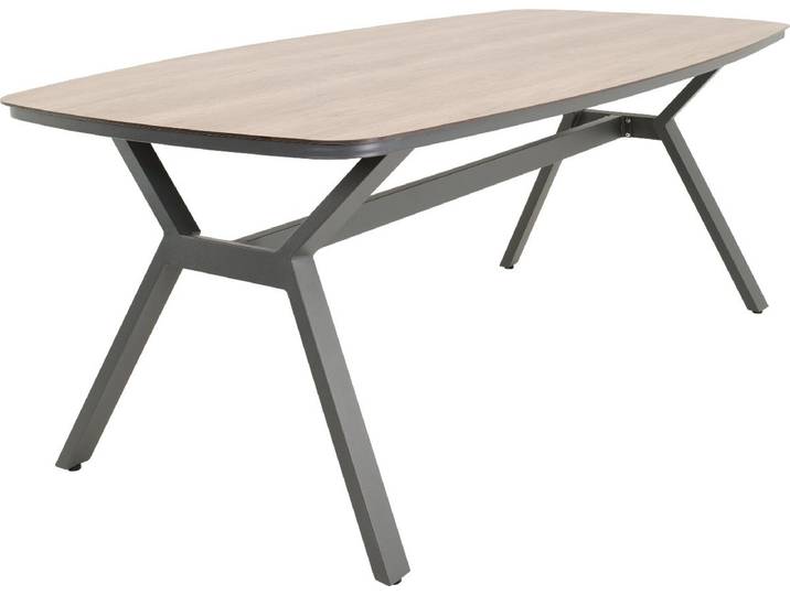 Les - Odense tuintafel Deens ovaal 200x100 cm - lichtbruin