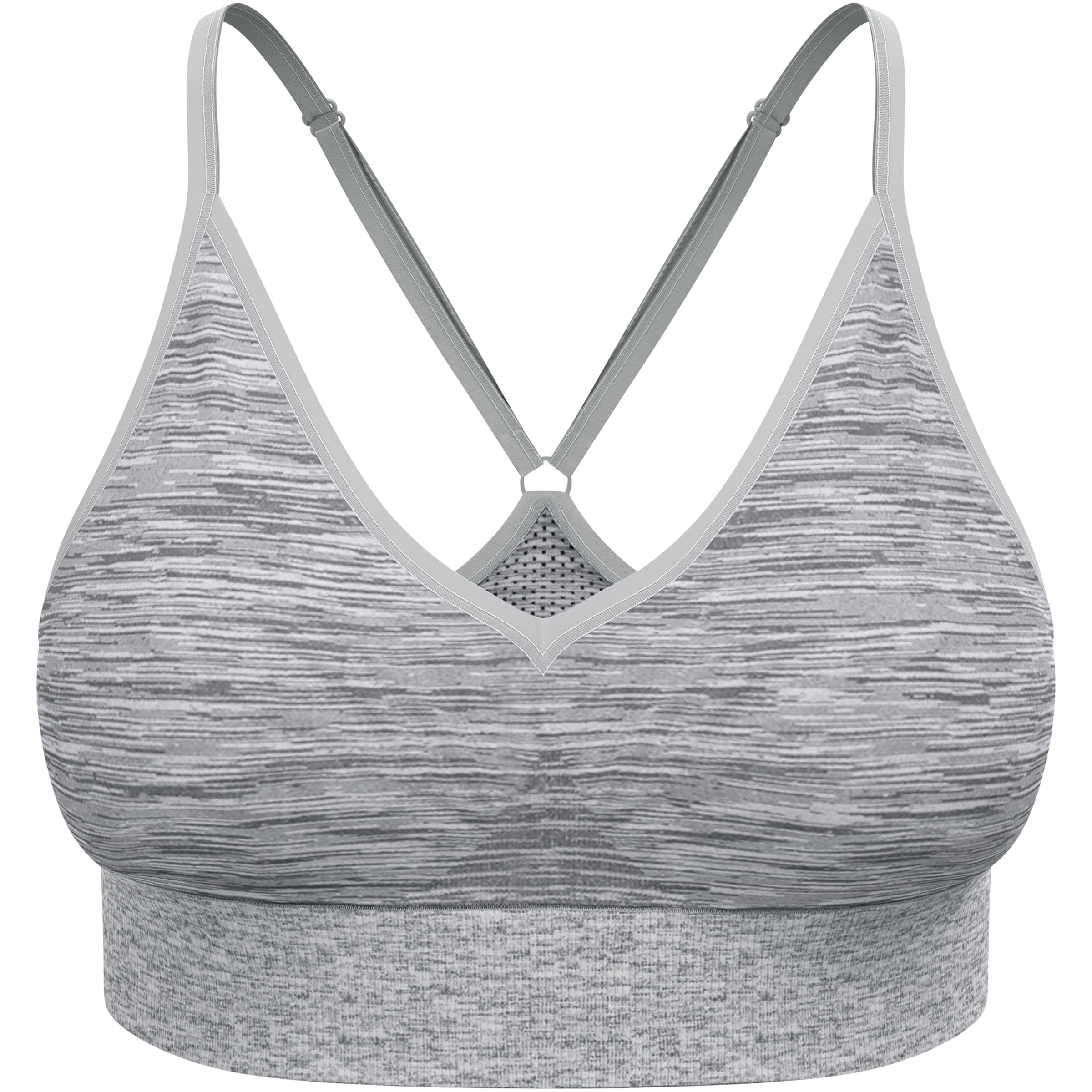 Odlo Seamless Low Padded Sport BH Damen Sport-BHs grau Größe L Elastisch
