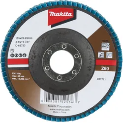 Makita Fächerschleifscheibe 115 mm Z60 - D-63753