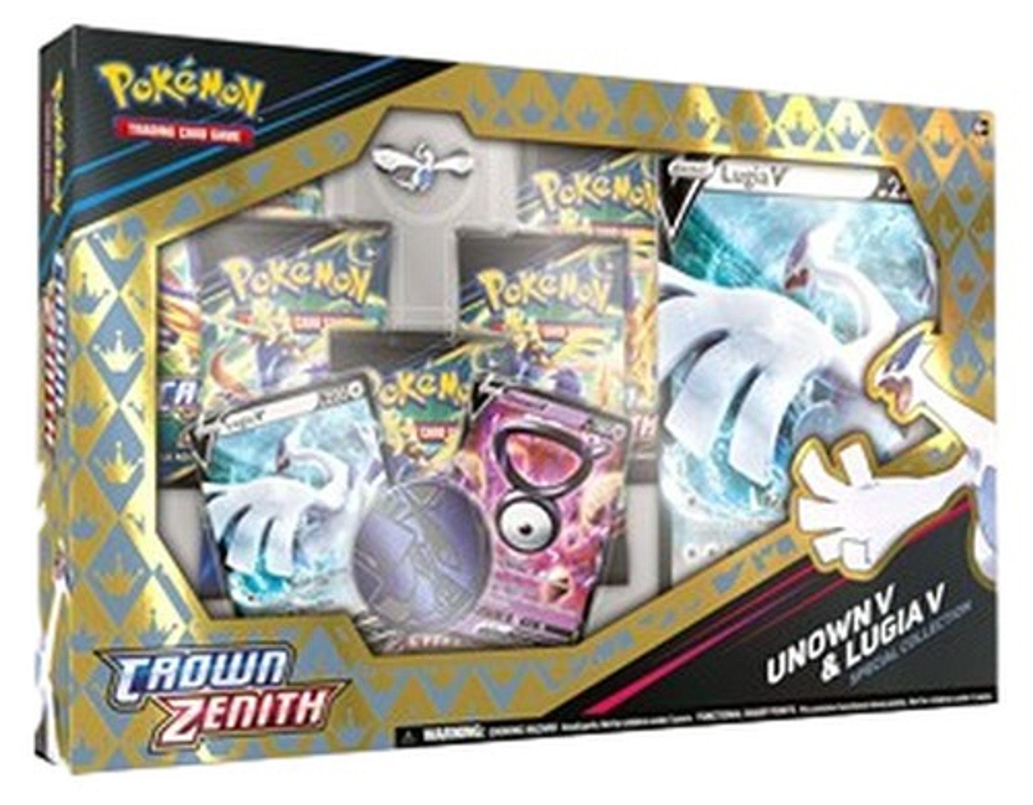 Pokemon Crown Zenith: Unown V & Lugia V Special Collection