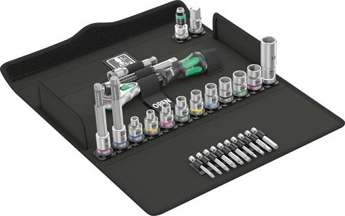Wera 8100 SB 2 Zyklop Speed-Knarrensatz Steckschlüssel-Bit-Einsatz-Set 3/8 27teilig 05004175001