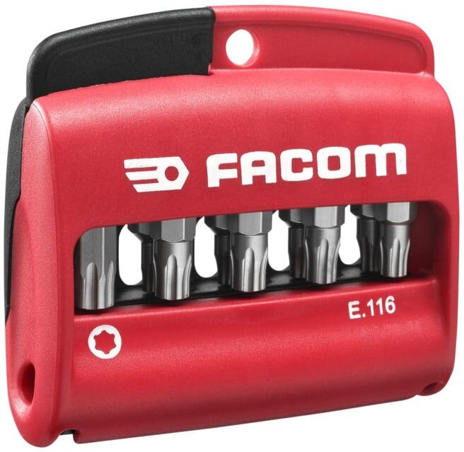 Facom Série 1 de 10 embouts dans porte-embouts (E.116)