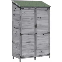 vidaXL, Gartenhaus + Gartenschrank, Garten Shed