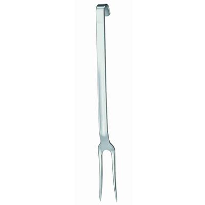 Fleischgabel RÖSLE, silber (edelstahlfarben), B:3,2cm, Edelstahl 18/10, Fleischgabeln, Tranchiergabel für Fleisch, Hakengriff, spülmaschinengeeignet