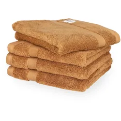 Tchibo - Schöner WOHNEN-Kollektion 4 Handtücher »Cuddly« - braun