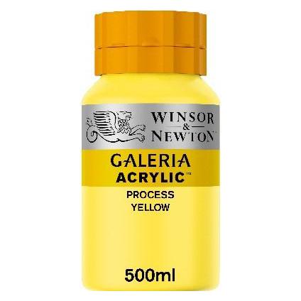 Winsor & Newton Galeria Acrylic 500Ml Process Yellow 527 (500 ml) (2150527)