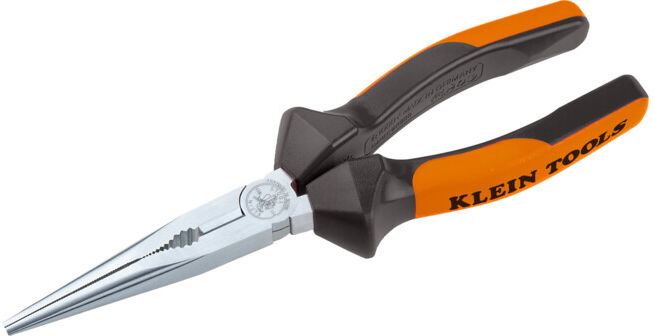 Klein Tools Pince téléphonique VDE 200 mm, mâchoires longues droites, 1000 V (2030200EINS)