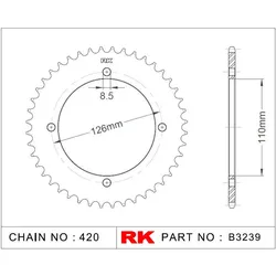 RK Kettenrad 3239 47 Zähne