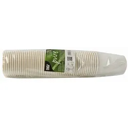 PapStar 87457 50 Trinkbecher, Pappe 0,2l d:8cm, 9,2cm, weiß