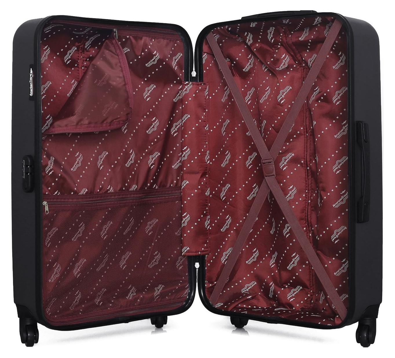 AMERICAN TRAVEL - 4er-Set BRONX-M-Koffer, 75 cm, 4 Rollen