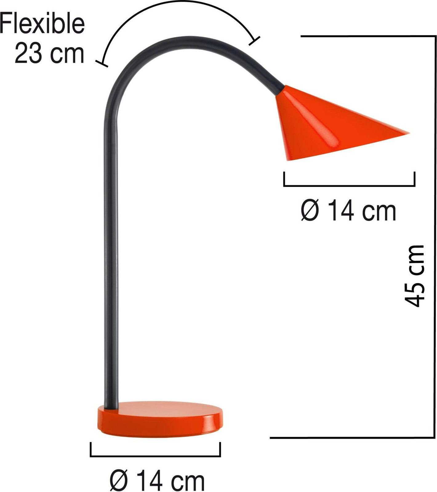 Unilux LED-Tischleuchte SOL rood