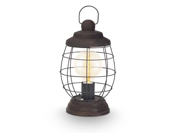 EGLO Bampton tafellamp, 1-licht tafellamp industrieel, vintage, retro