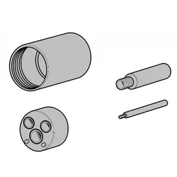Herzbach Logic plus Verlängerung 30 für Einhebelmischer chrom, 11.081500.1.01 11.081500.1.01